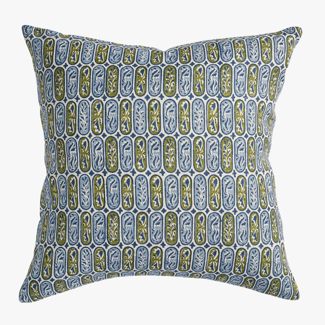 Carezza Moss Azure Pillow Cover