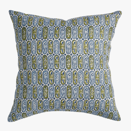 Carezza Moss Azure Pillow Cover