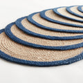 Caribe Jute Coil Navy Border Placemats