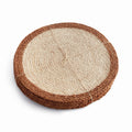 Caribe Jute Coil Rust Border Round Placemats