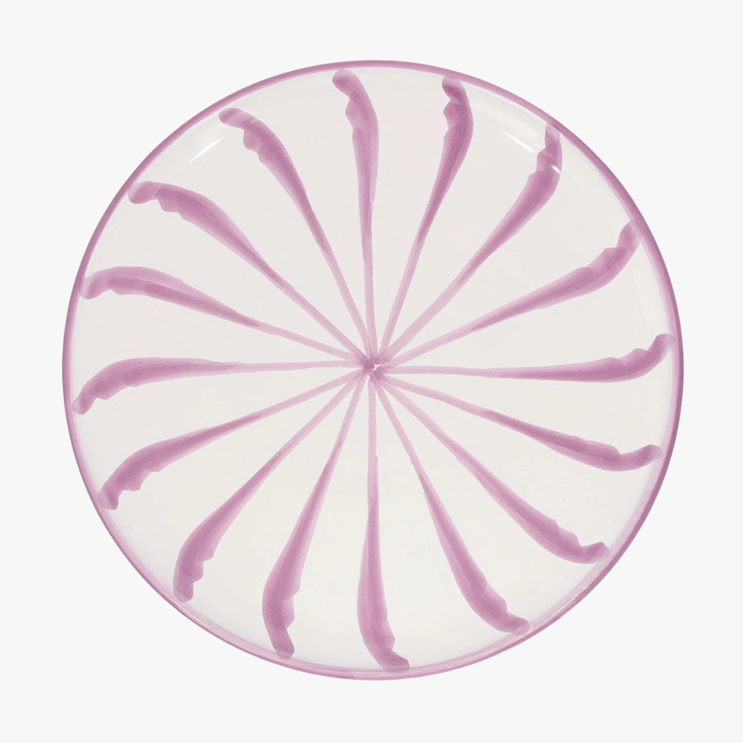 Casa Lilac Stripe Plate