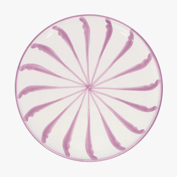 Casa Lilac Stripe Plate