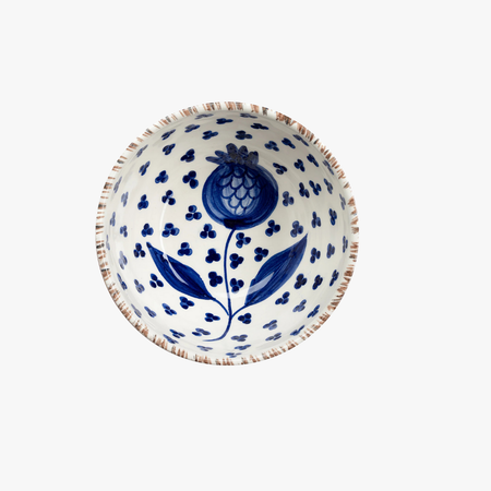 Casa Nuno Blue Pomegranate Bowls