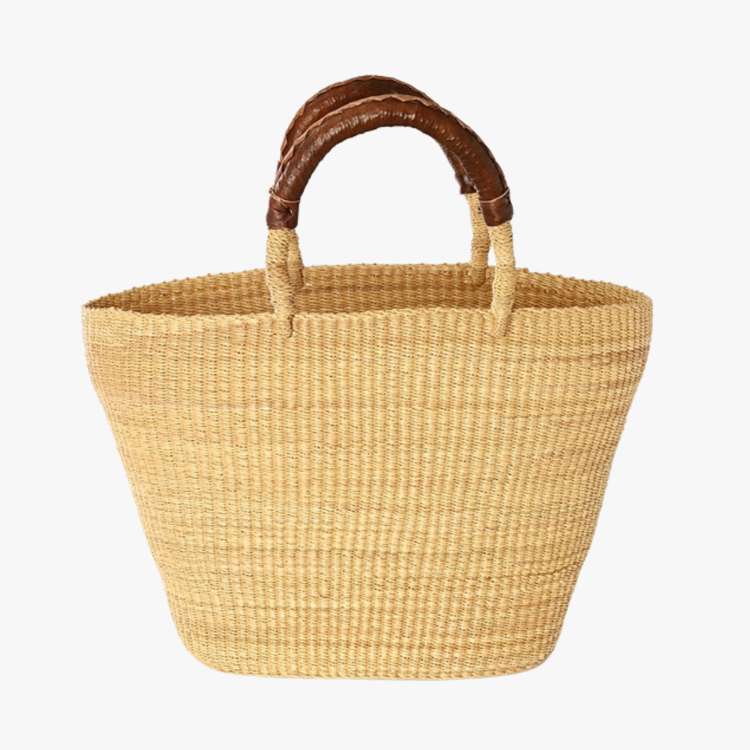 Cassis Natural Straw Tote