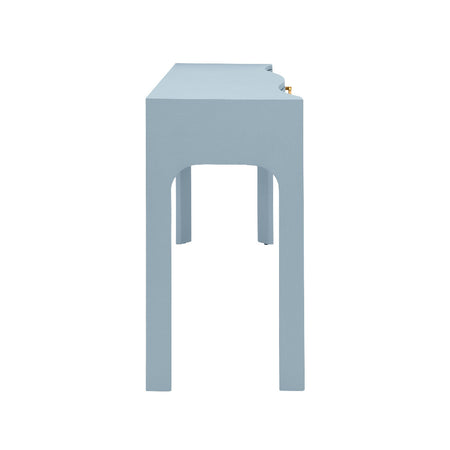 Castella Light Blue Console Table side view