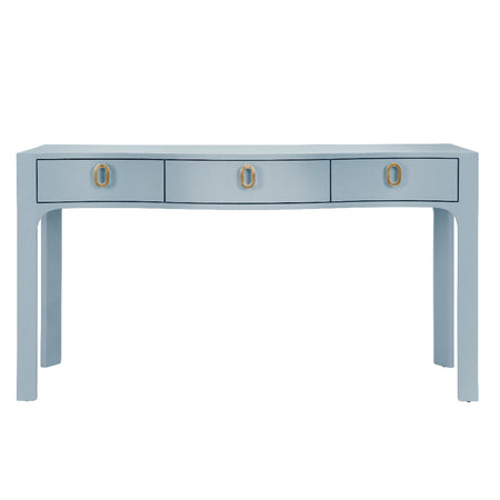 Castella Light Blue Console Table with three drawers