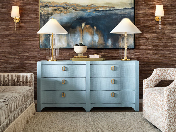 Castella Light Blue Dresser - Textured Double Dresser