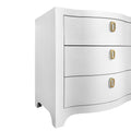 Castella White Textured Linen Double Dresser closeup