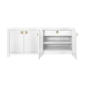 Castella White Textured Linen Sideboard 