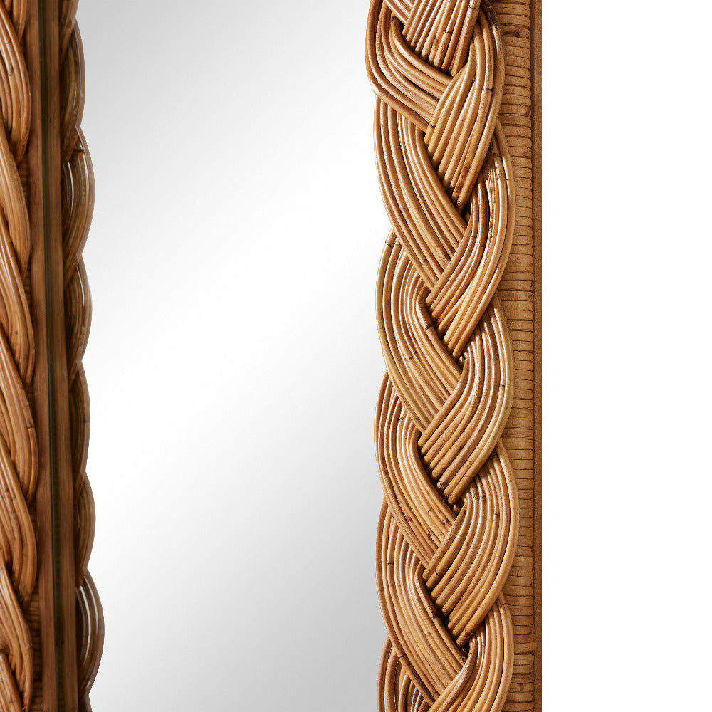 Castello Rectangular Braided Rattan details