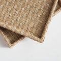 Caswell Small Woven Tray Set corner closeup