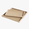 Caswell Woven Tray Set - Large shallow trays