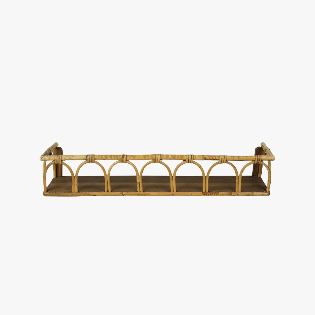 Cayman Rattan Wall Shelf by Dear Keaton