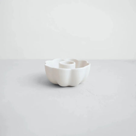 Ceramic Fleur Taper Holder from The Floral Society