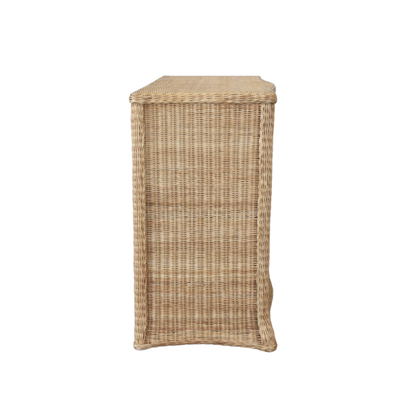 Channing Woven Rattan Chest Side View