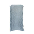 Channing Light Blue Woven Rattan Chest side view