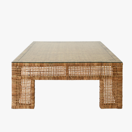 Chapin Square Rattan Coffee Table