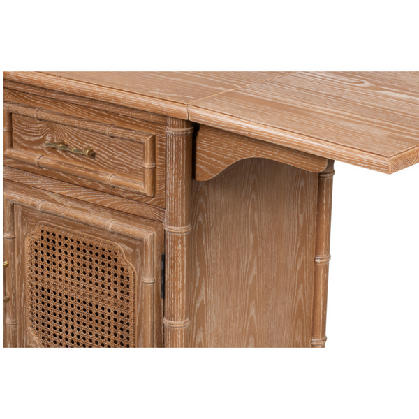Chaplin Bay Cabinet - cerused oak closeup