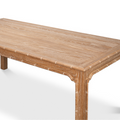 Chaplin Bay Cerused Oak Dining Table -  bamboo detailing