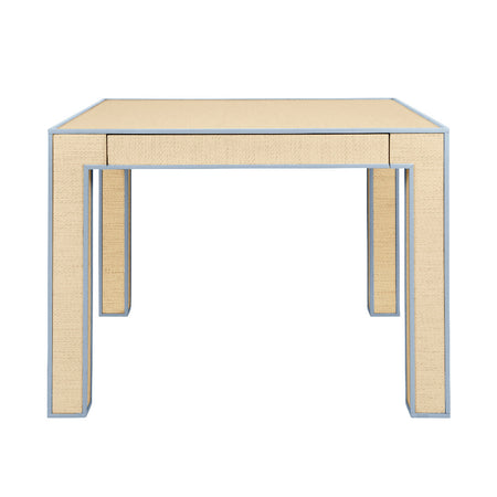 Chapman Grasscloth Square Parsons Game Table 