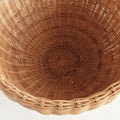 Charleston Woven Rattan Footed Bowl - interior woven details