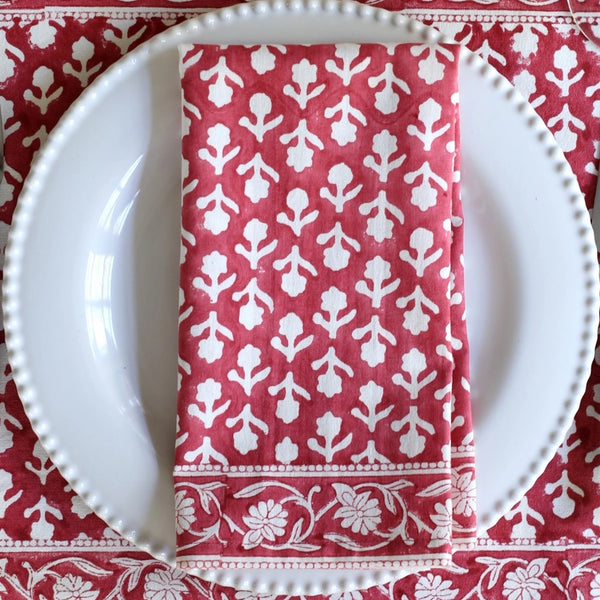 Charlotte Berry Red Napkins