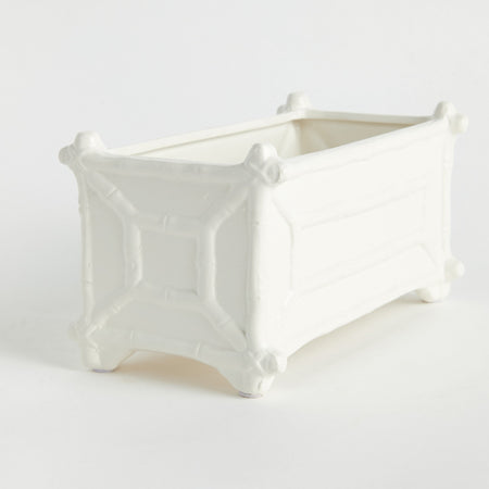 Chinoiserie Bamboo Rectangle Cachepot end view