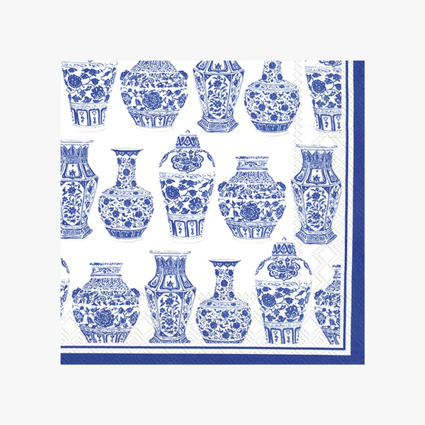 Chinoiserie Urn Paper Cocktail Napkins