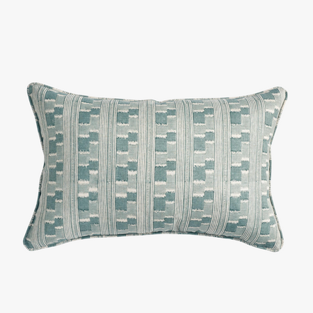 Chowk Celadon Lumbar Pillow Cover