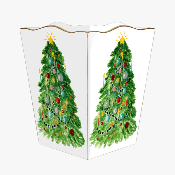 Christmas Tree Wastebasket