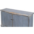 Claiborne  Painted Blue Bowfront Reclaimed Pine Sideboard 