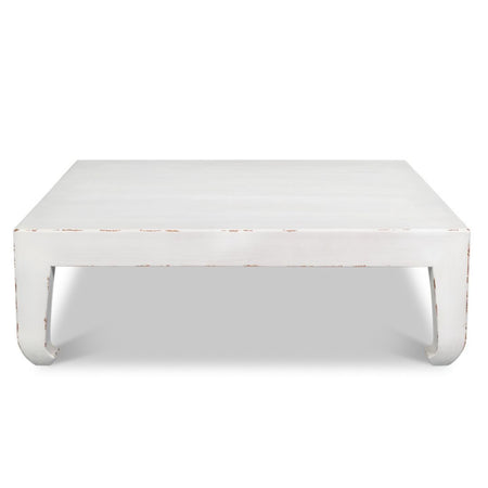 Classic Ming White Large Coffee Table - antique white finish