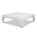 Classic Ming White Large Coffee Table - rustic pine