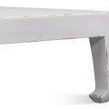 Classic Ming White Large Coffee Table closeup