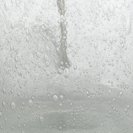 Clear Glass Jug Lamp - Seeded Glass Closeup