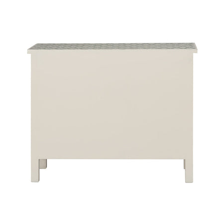 Clementine Green Floral Bone Inlay Chest painted back view