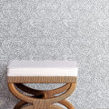 Coastal Rope Stool with White Cushion - Wallpaper background