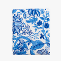 Cobalt Floral Block Print Table Cloth