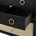Cogswell Black Vanity Open Drawe Details