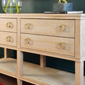Cogswell Cerused Oak Console styled 