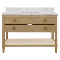 Cogswell Cerused Oak Vanity - 48" Wide - open drawer