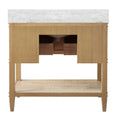 Cogswell Cerused Oak Vanity back cutout