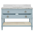 Cogswell Light Blue Vanity with open drawer - 48" Wide