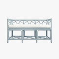 Fernandina Light Blue Rattan Bench
