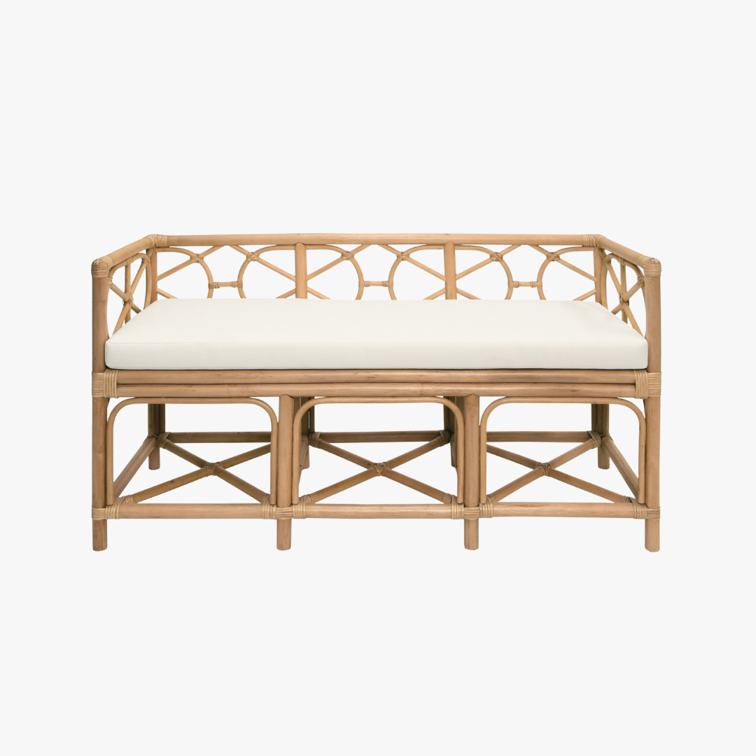 Fernandina Rattan Bench by Dear Keaton