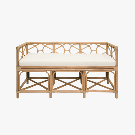 Fernandina Rattan Bench