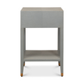 Gideon Grey Shagreen Side Table