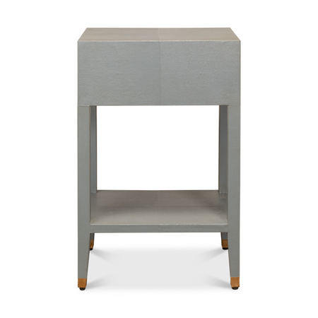 Gideon Grey Shagreen Side Table