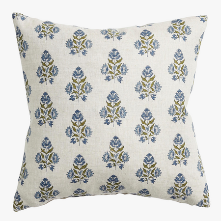 Ankara Moss Azure Pillow Cover Walter G