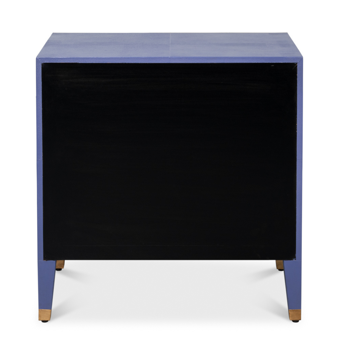 Gideon Marine Shagreen Nightstand